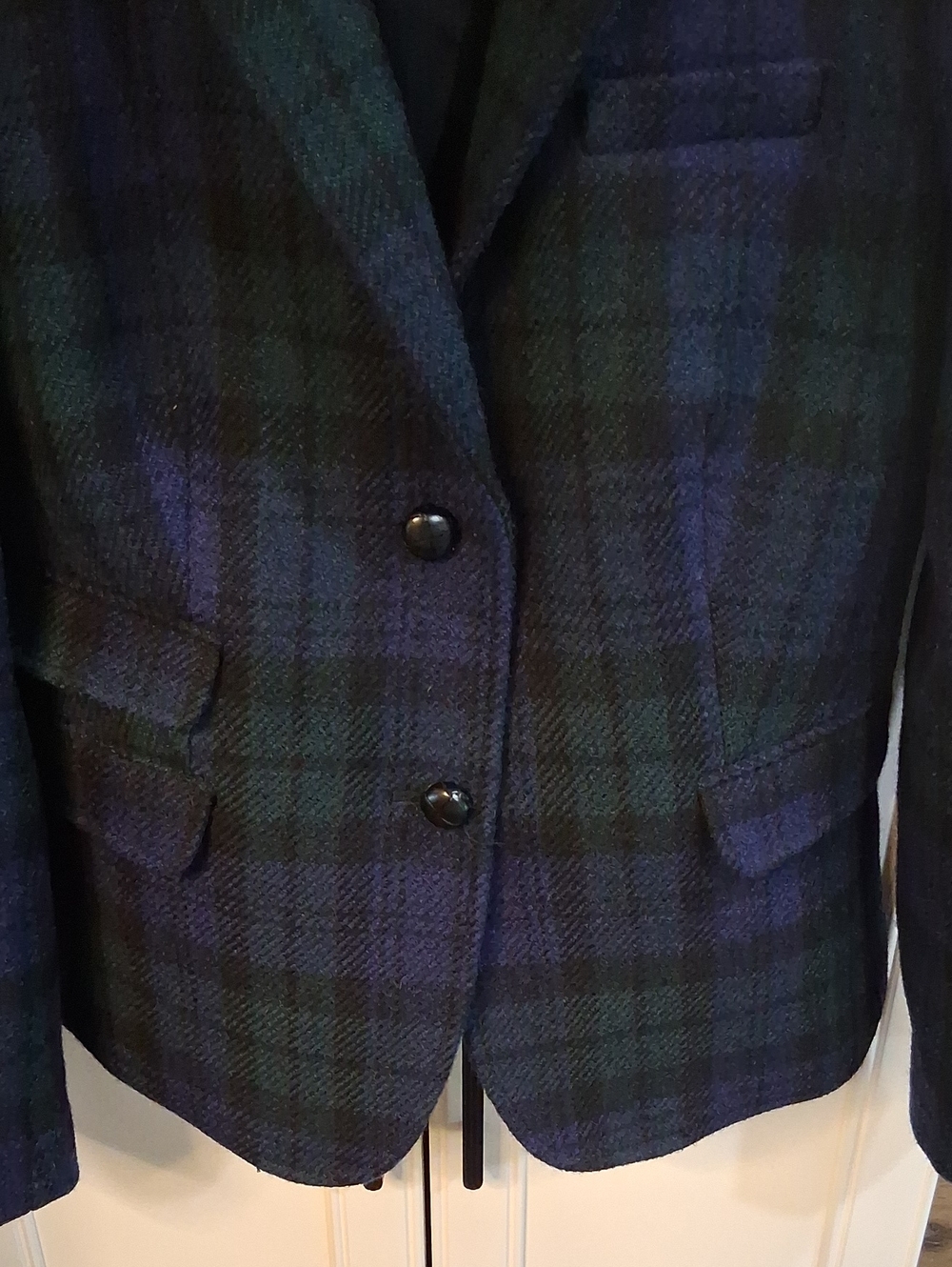 J. Crew 100% Wool Tartan Plaid School Boy Blazer Size 4 - Picture 3 of 9